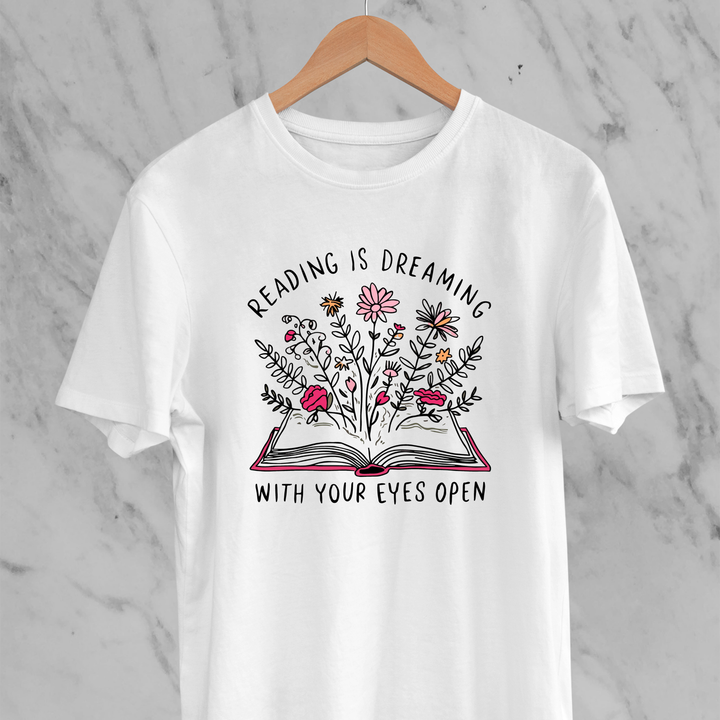 Reading is Dreaming: Floral Tee