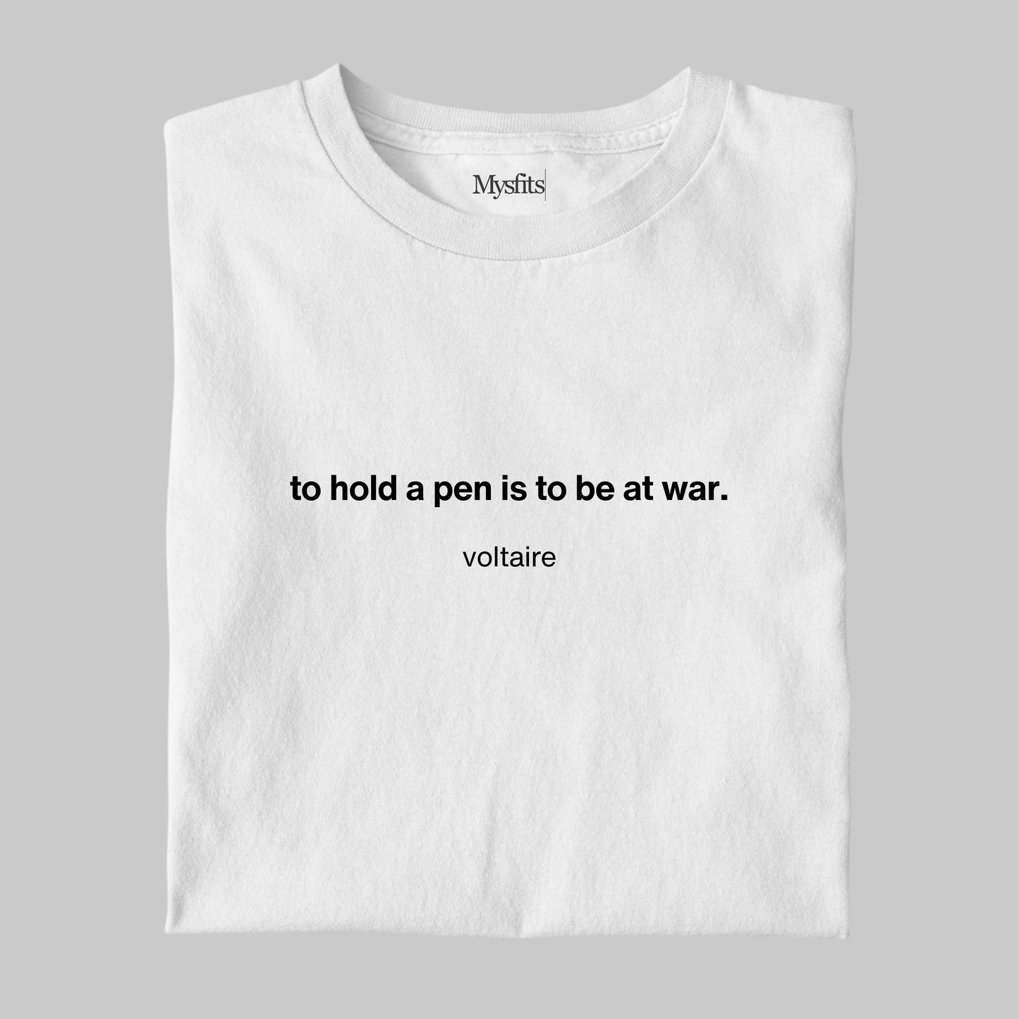 To Hold A Pen: Voltaire Literature Tee