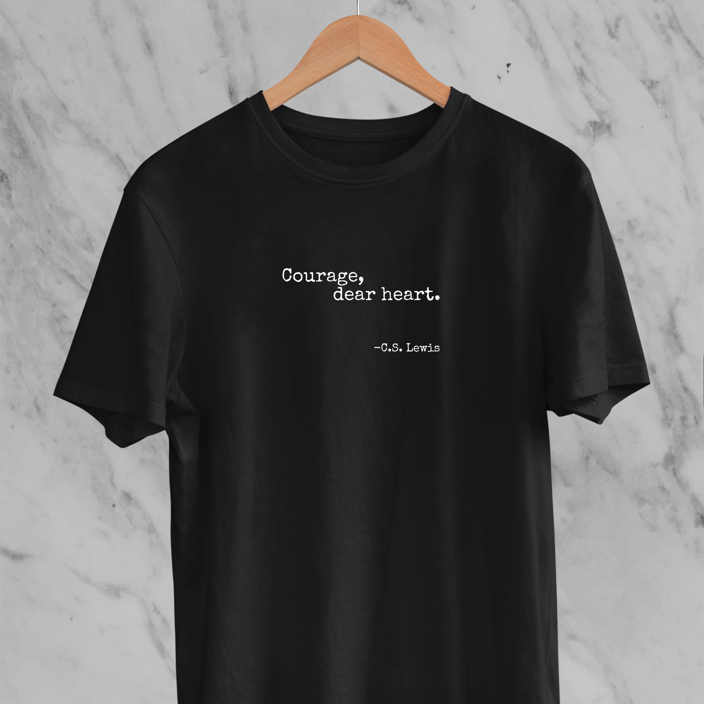 Courage, dear heart: Minimal Literature Tee