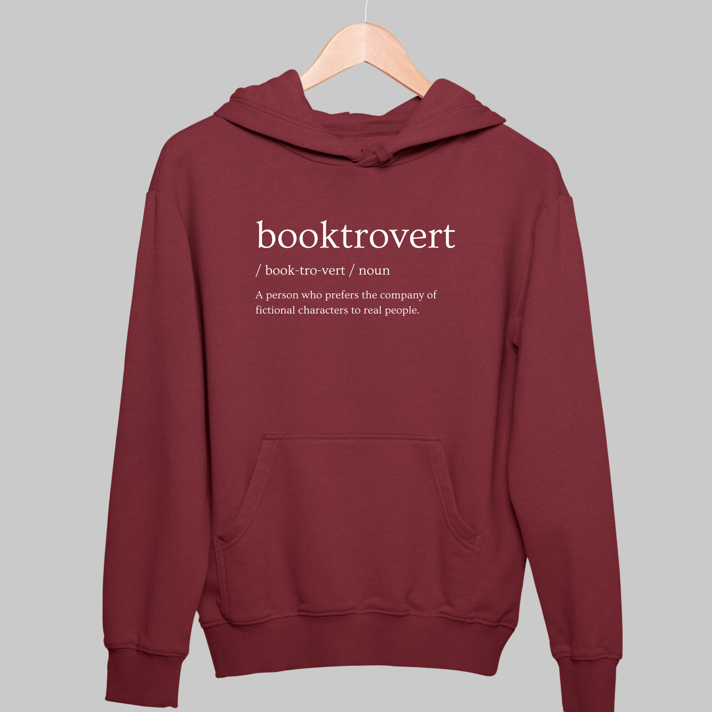 Booktrovert: Funny Definition Hoodie