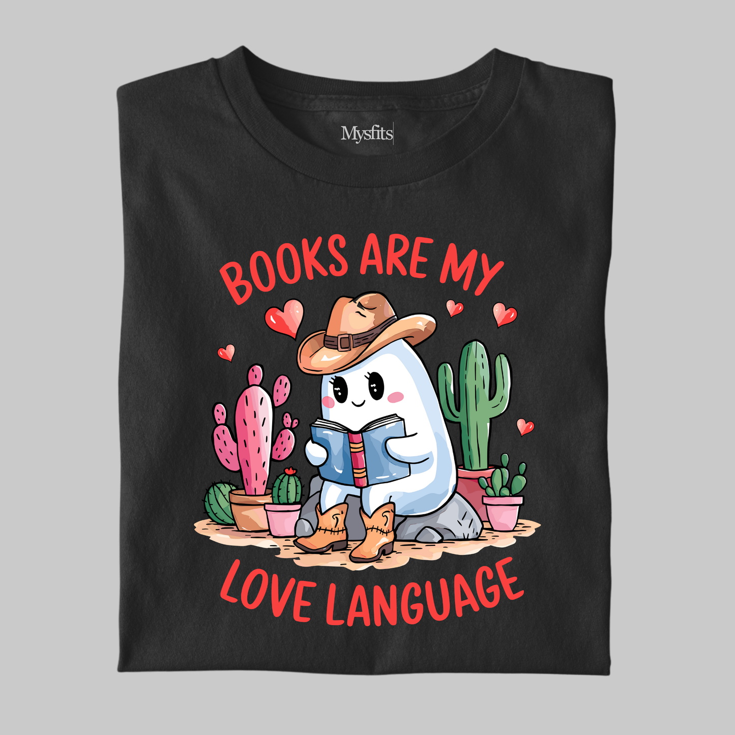 Books Are My Love Language: Ghost Tee