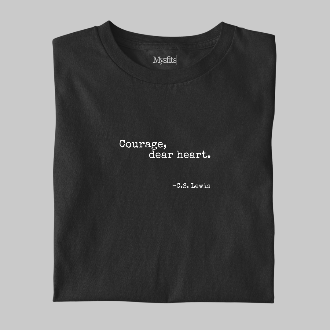 Courage, dear heart: Minimal Literature Tee