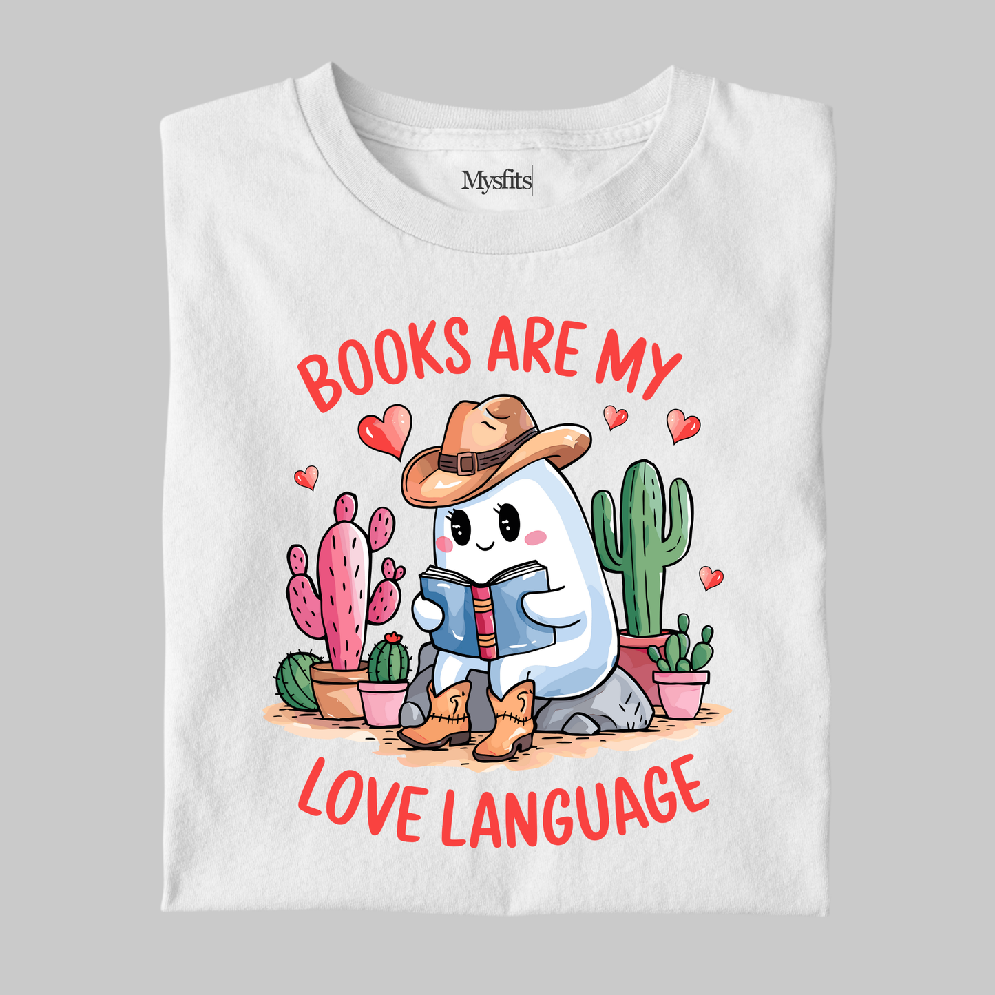 Books Are My Love Language: Ghost Tee