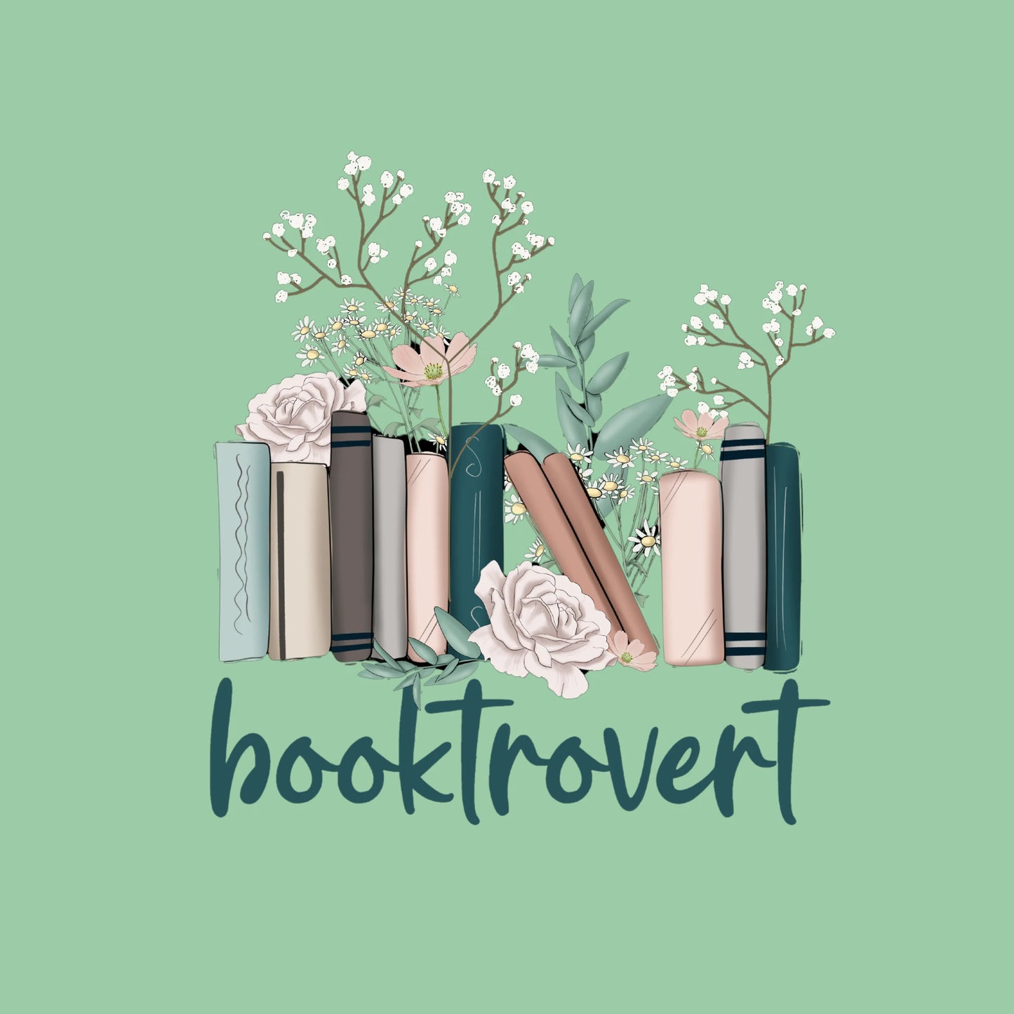 Booktrovert Floral: Cozy Sweatshirt
