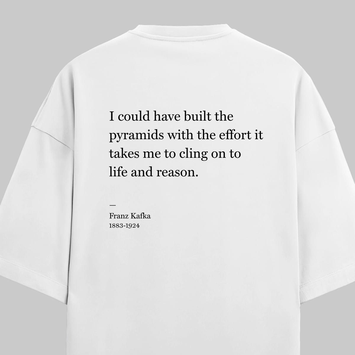 Life And Reason: Oversized Kafka Literature Tee