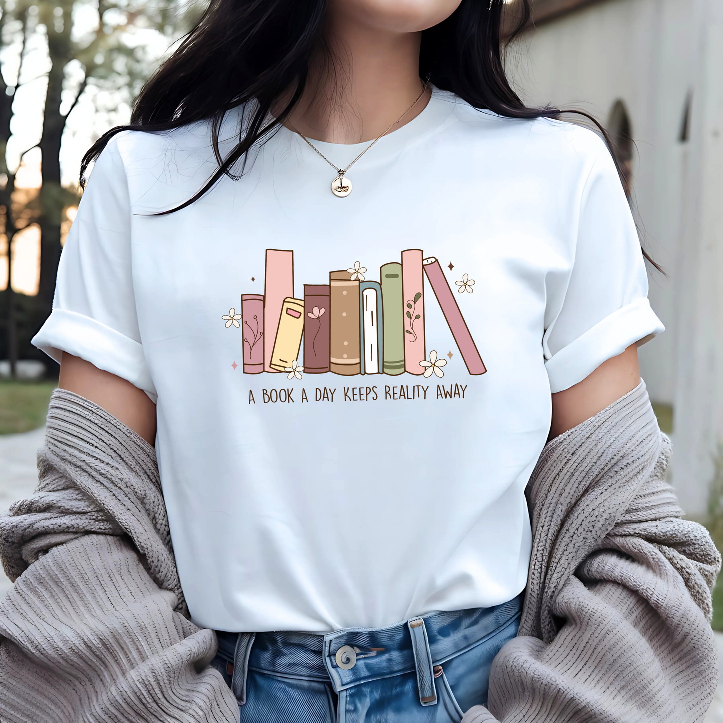 A Book A Day - Funny Tee