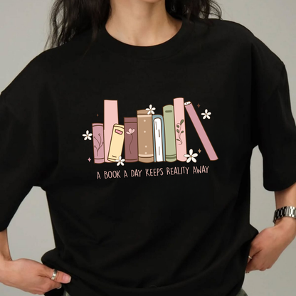 A Book A Day - Funny Tee
