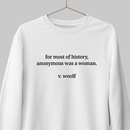 Anonymous: Woolf Literature Sweatshirt