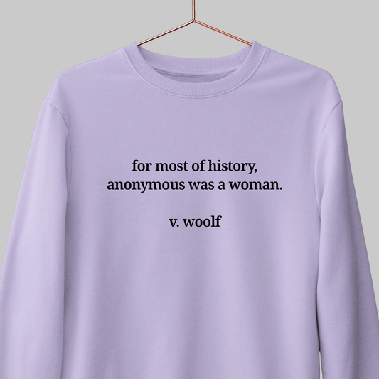 Anonymous: Woolf Literature Sweatshirt