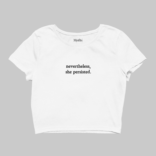 Nevertheless, She Persisted: Feminist Crop Top