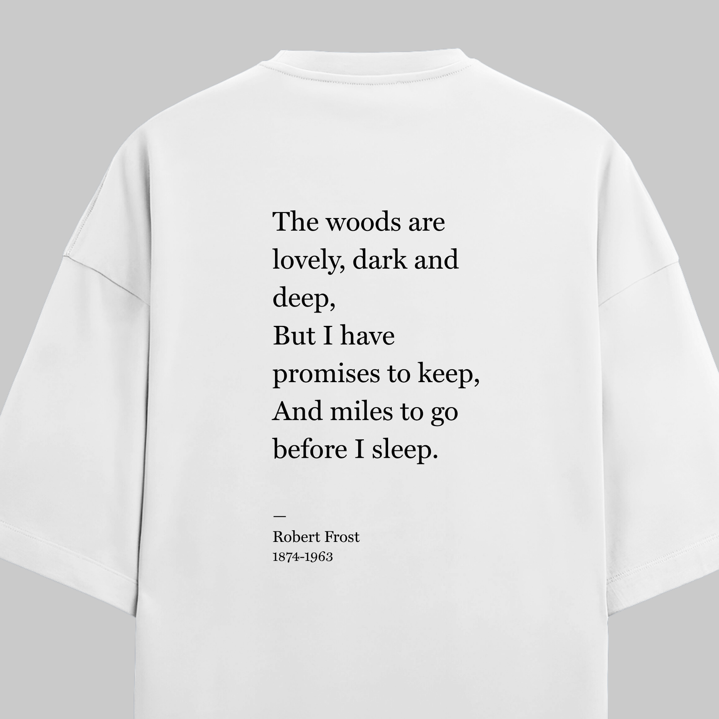 Miles To Go: Oversized Frost Literature Tee
