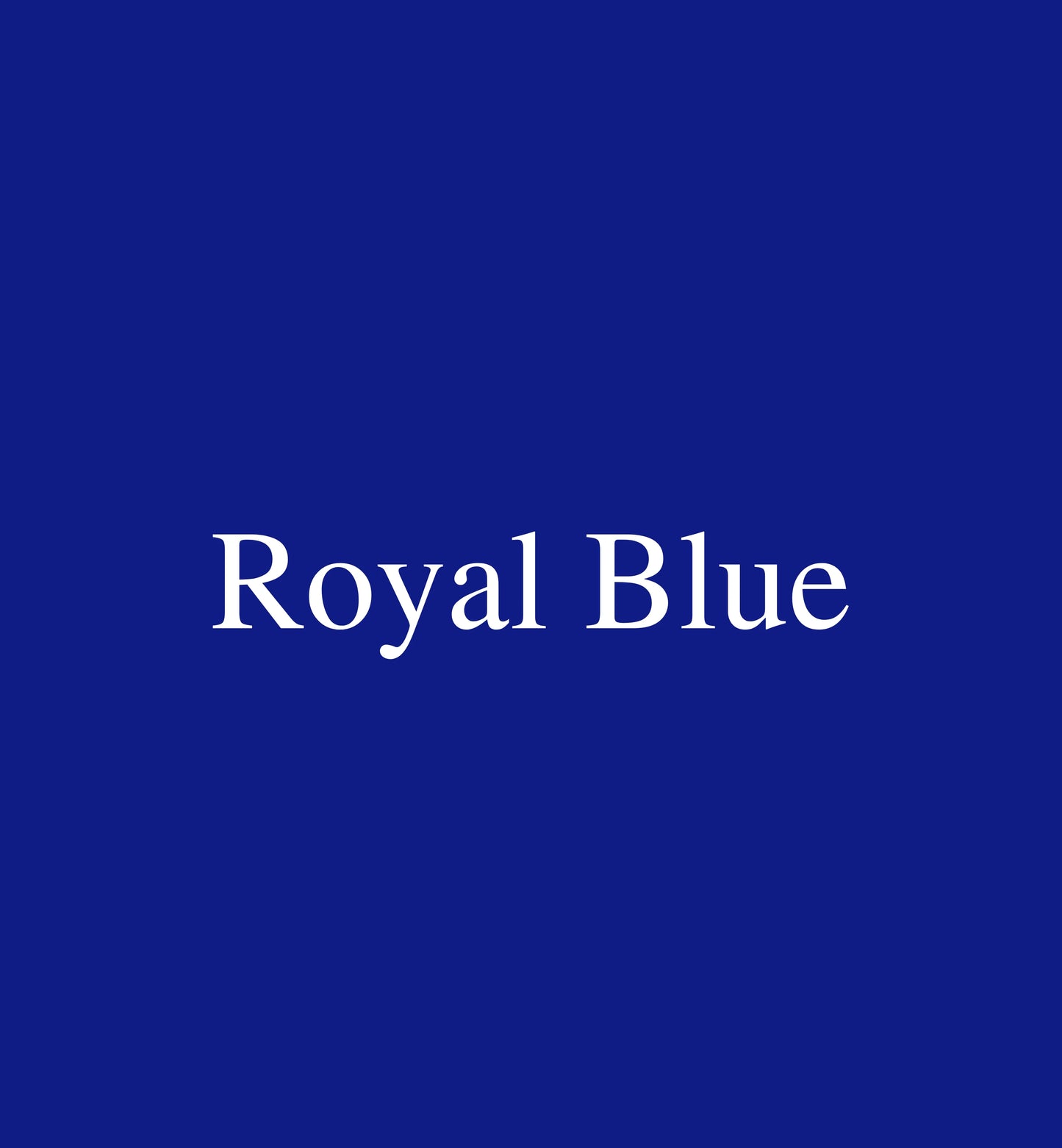 Solids: Royal Blue