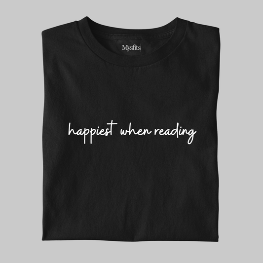 Happiest When Reading: Minimal Tee