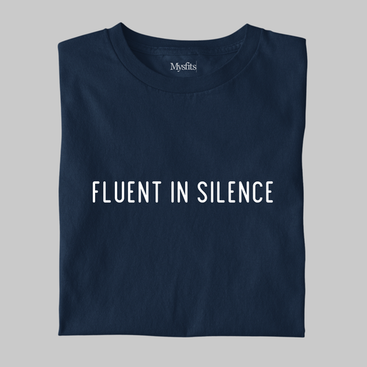 Fluent in Silence: Minimal Tee