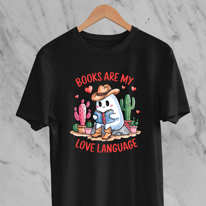 Books Are My Love Language: Ghost Tee