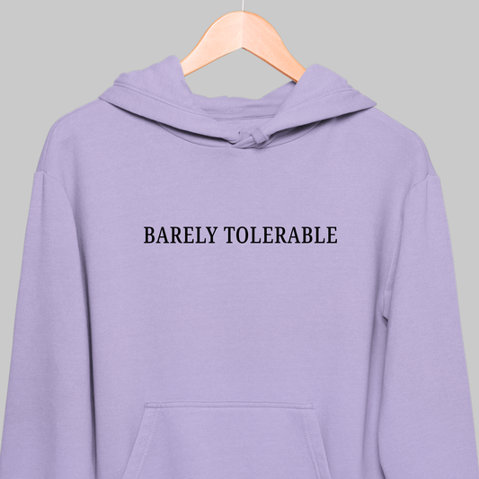 Barely Tolerable: Literature Hoodie