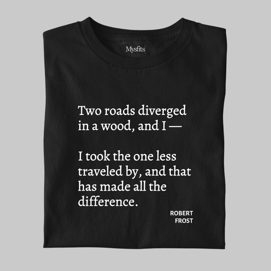 Two Roads Diverged: Poetic Tee