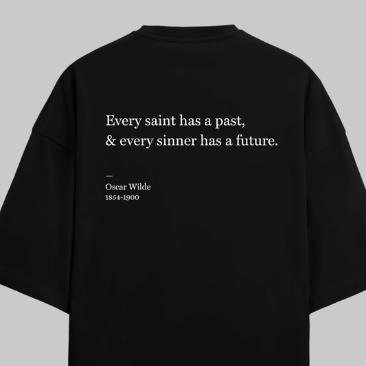 Saint And Sinner: Oversized Oscar Wilde Literature Tee