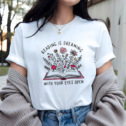Reading is Dreaming: Floral Tee