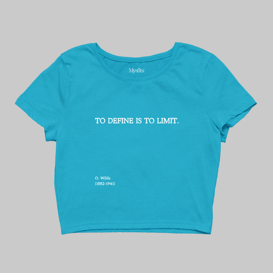 To Define is to Limit: Crop Top [Oscar Wilde]