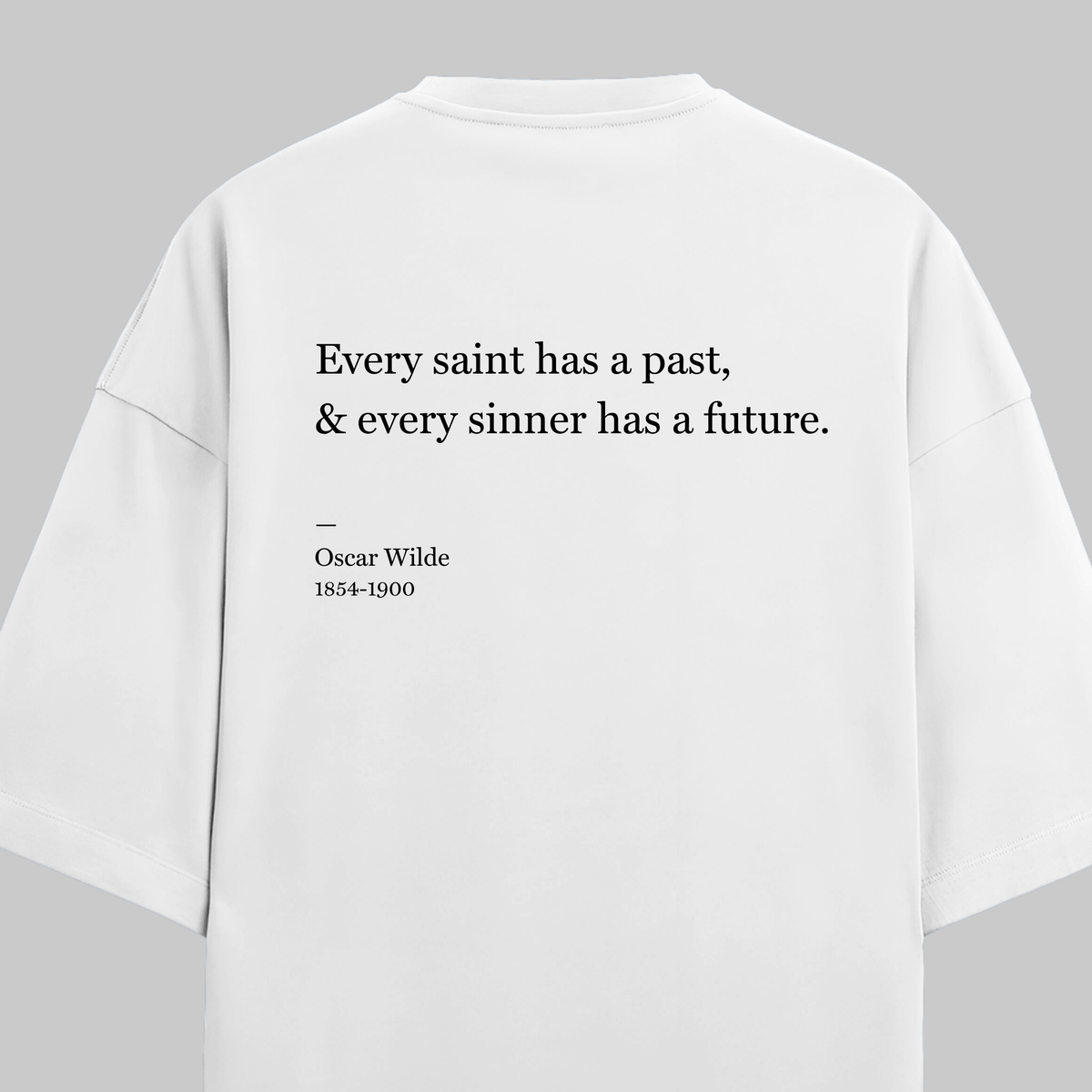 Saint And Sinner: Oversized Oscar Wilde Literature Tee