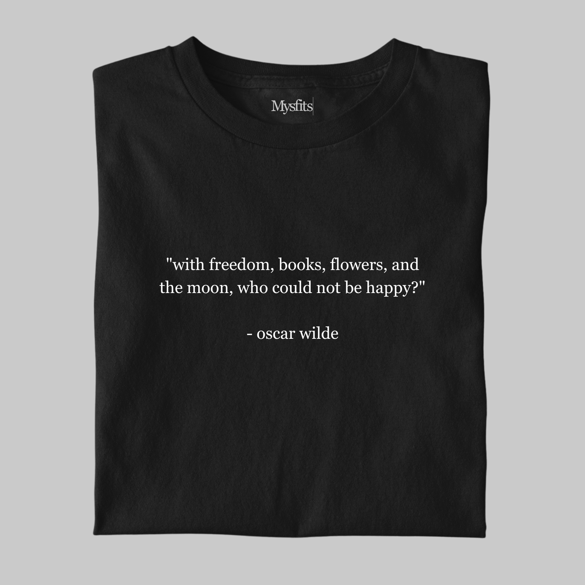 Freedom, Books, Flowers, Moon: Literature Tee