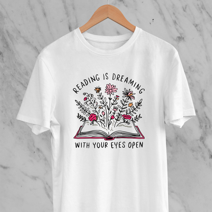 Reading is Dreaming: Floral Tee