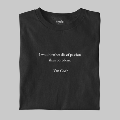 Passion Over Boredom: Minimal Literature Tee