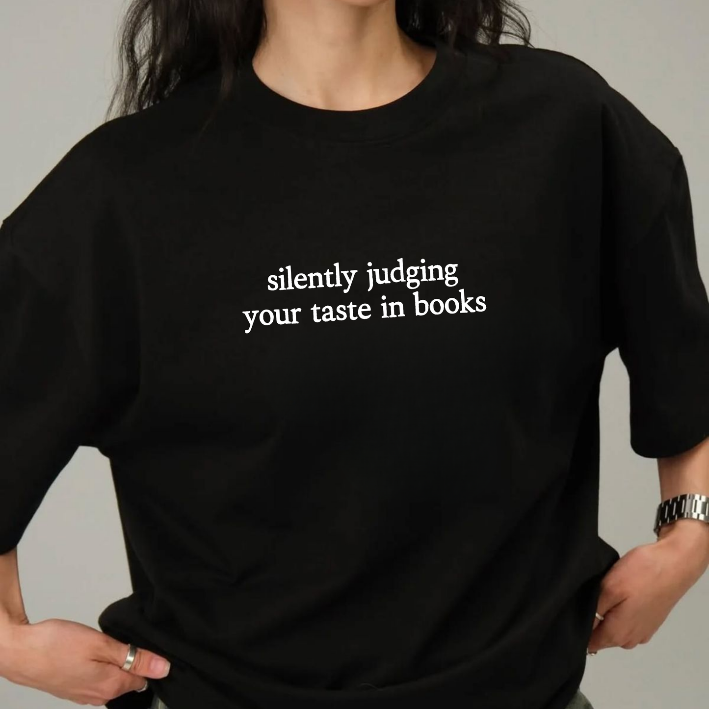 Silently Judging: Funny Reader Tee