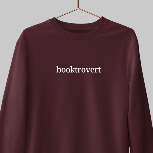 Booktrovert: Minimal Sweatshirt