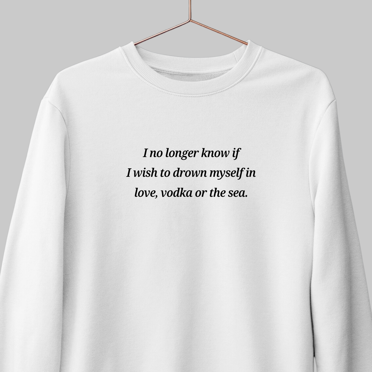 Love Vodka Sea: Literature Sweatshirt