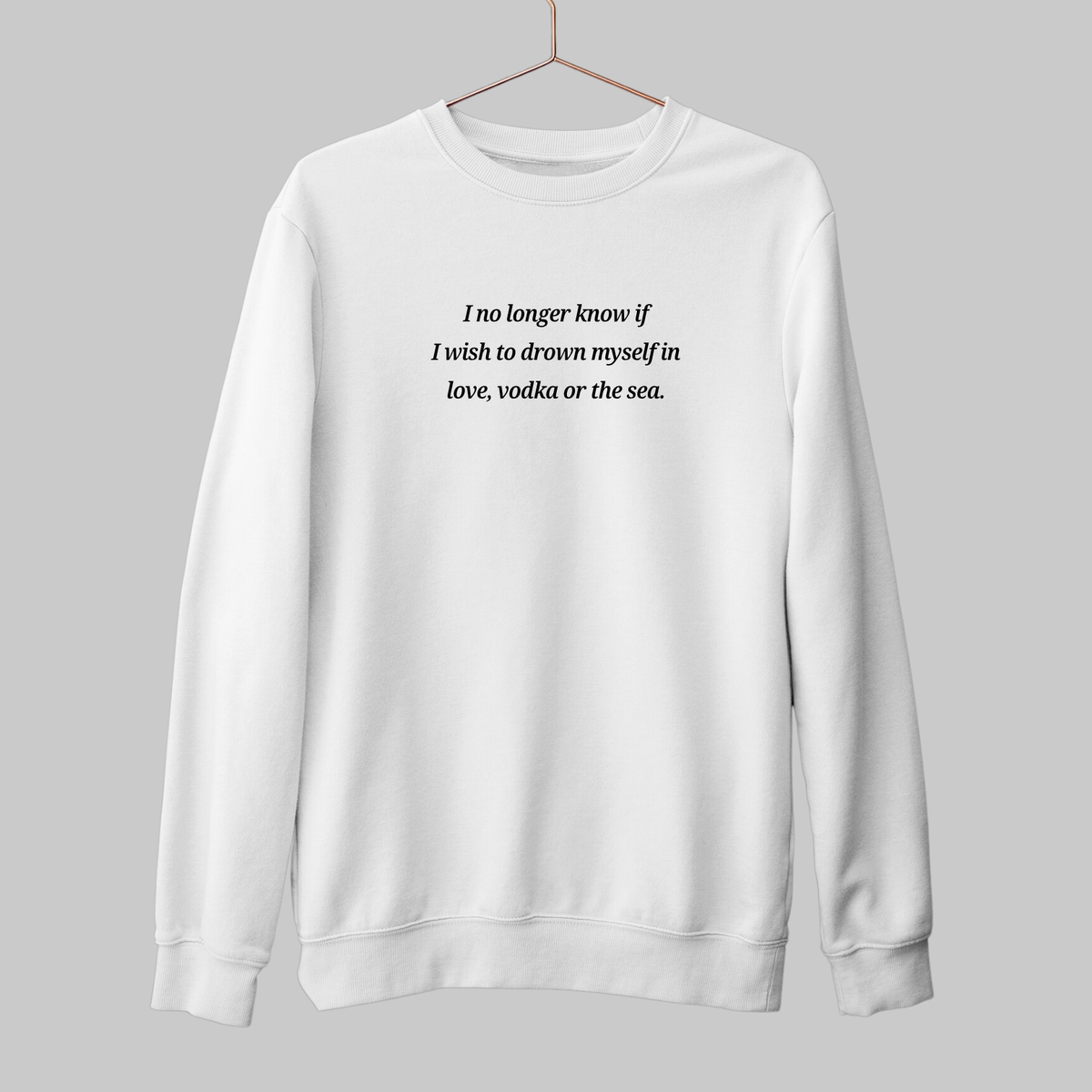 Love Vodka Sea: Literature Sweatshirt