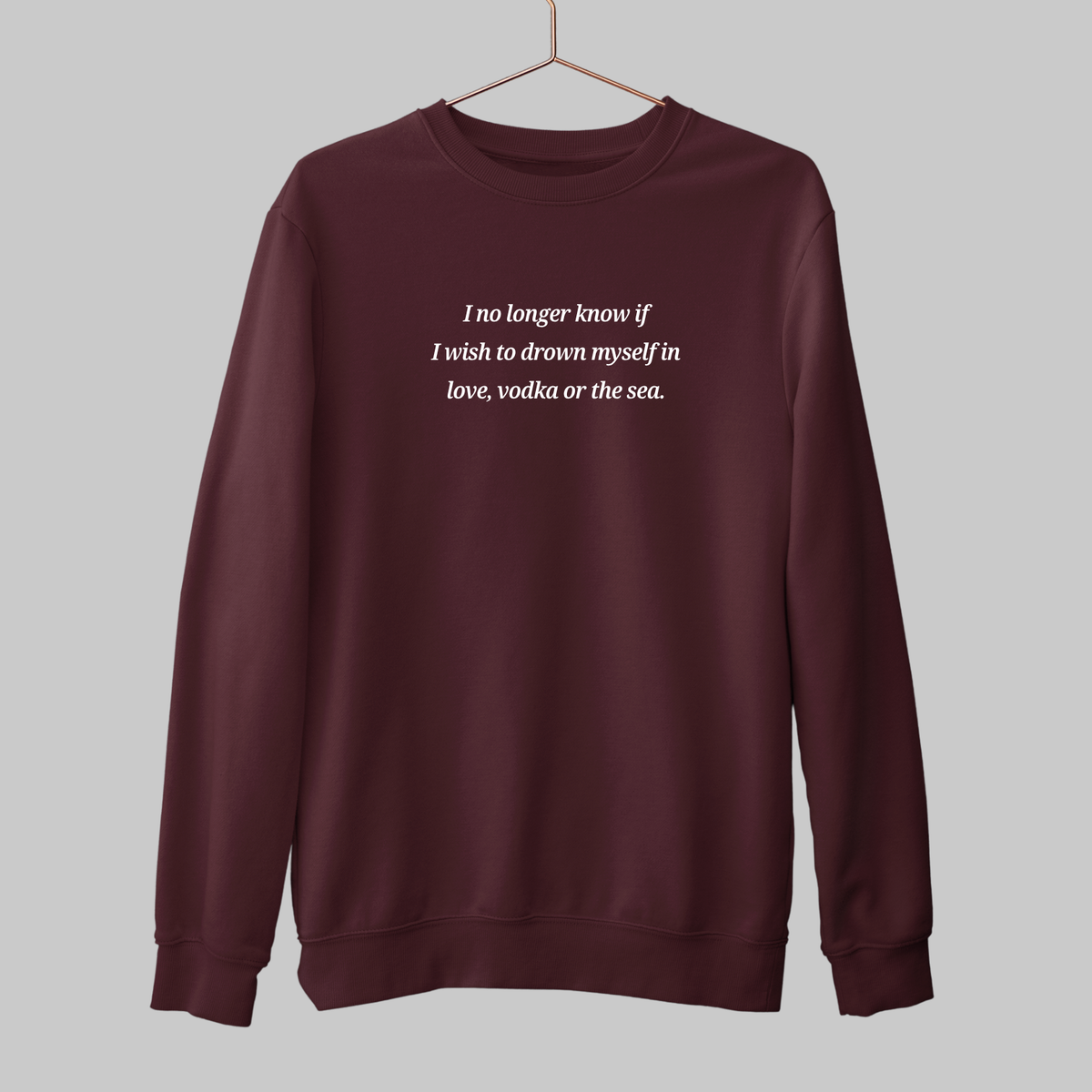 Love Vodka Sea: Literature Sweatshirt