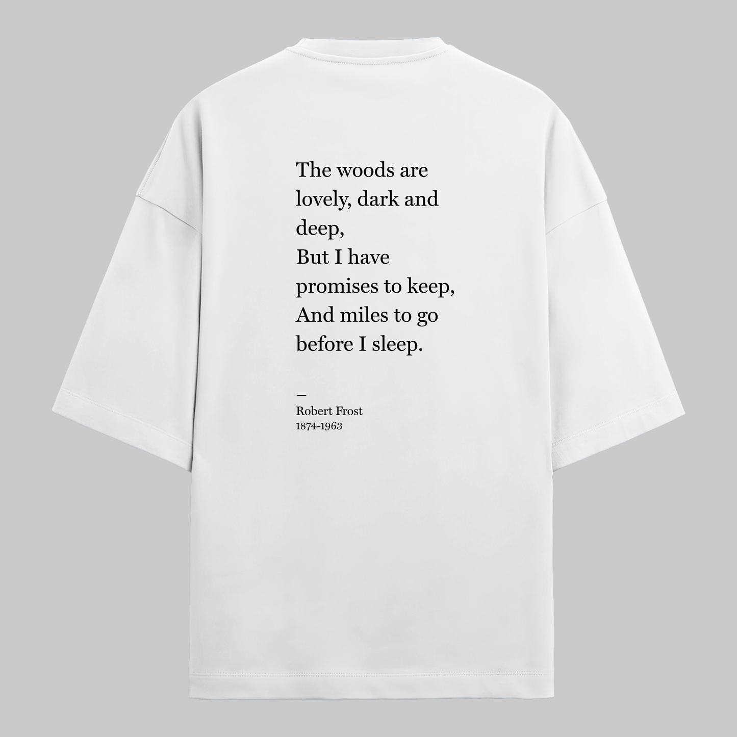 Miles To Go: Oversized Frost Literature Tee