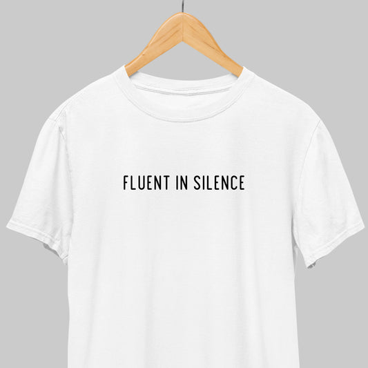 Fluent in Silence: Minimal Tee