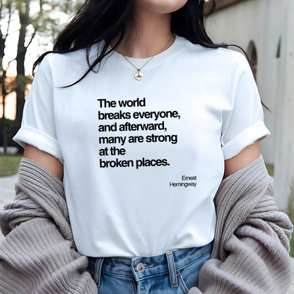 World Breaks Everyone: Literature Tee