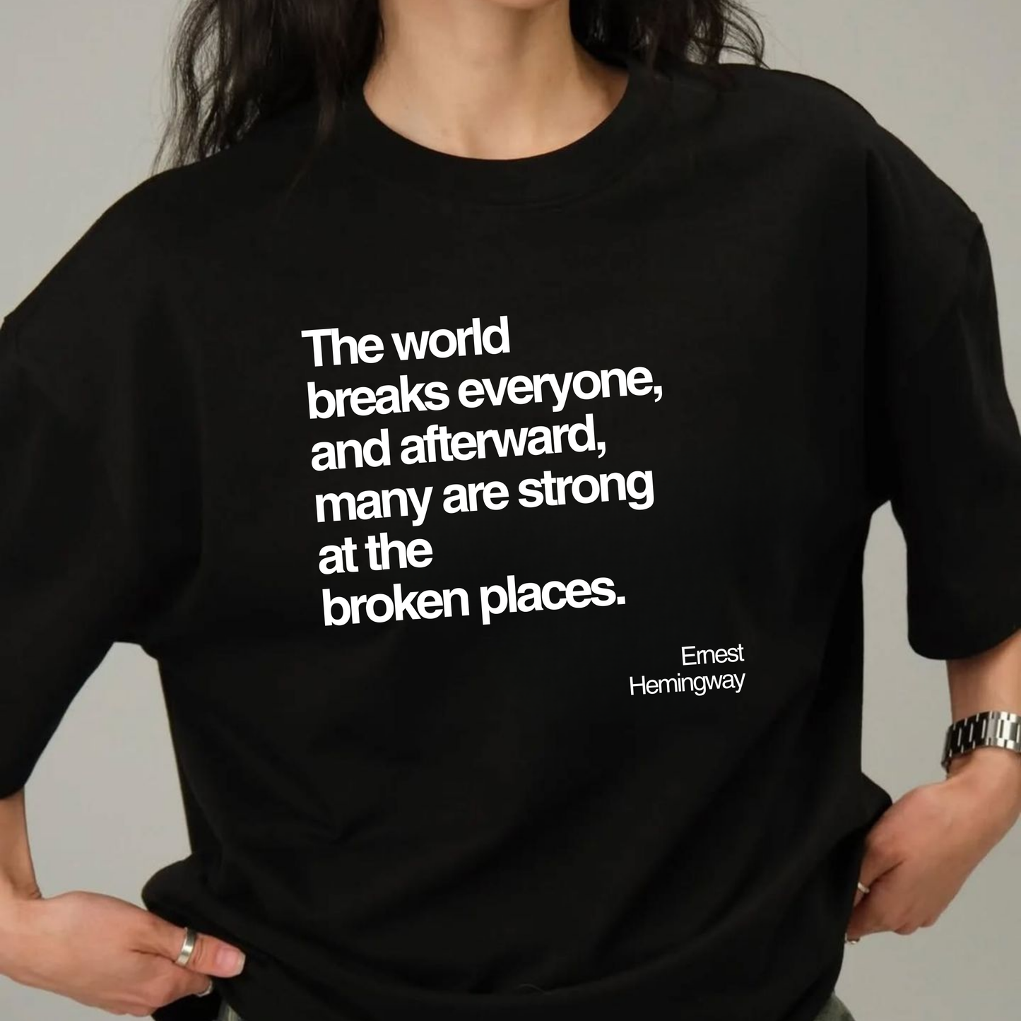 World Breaks Everyone: Literature Tee