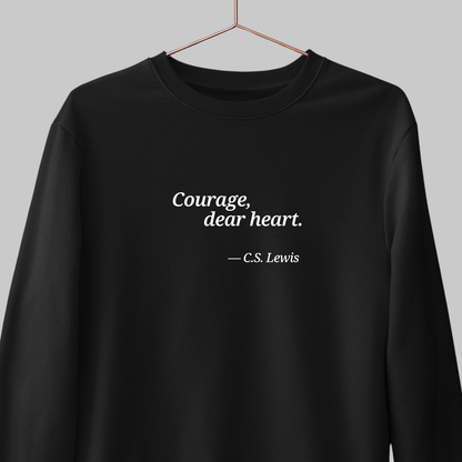 Courage, Dear Hear: Literature Sweatshirt