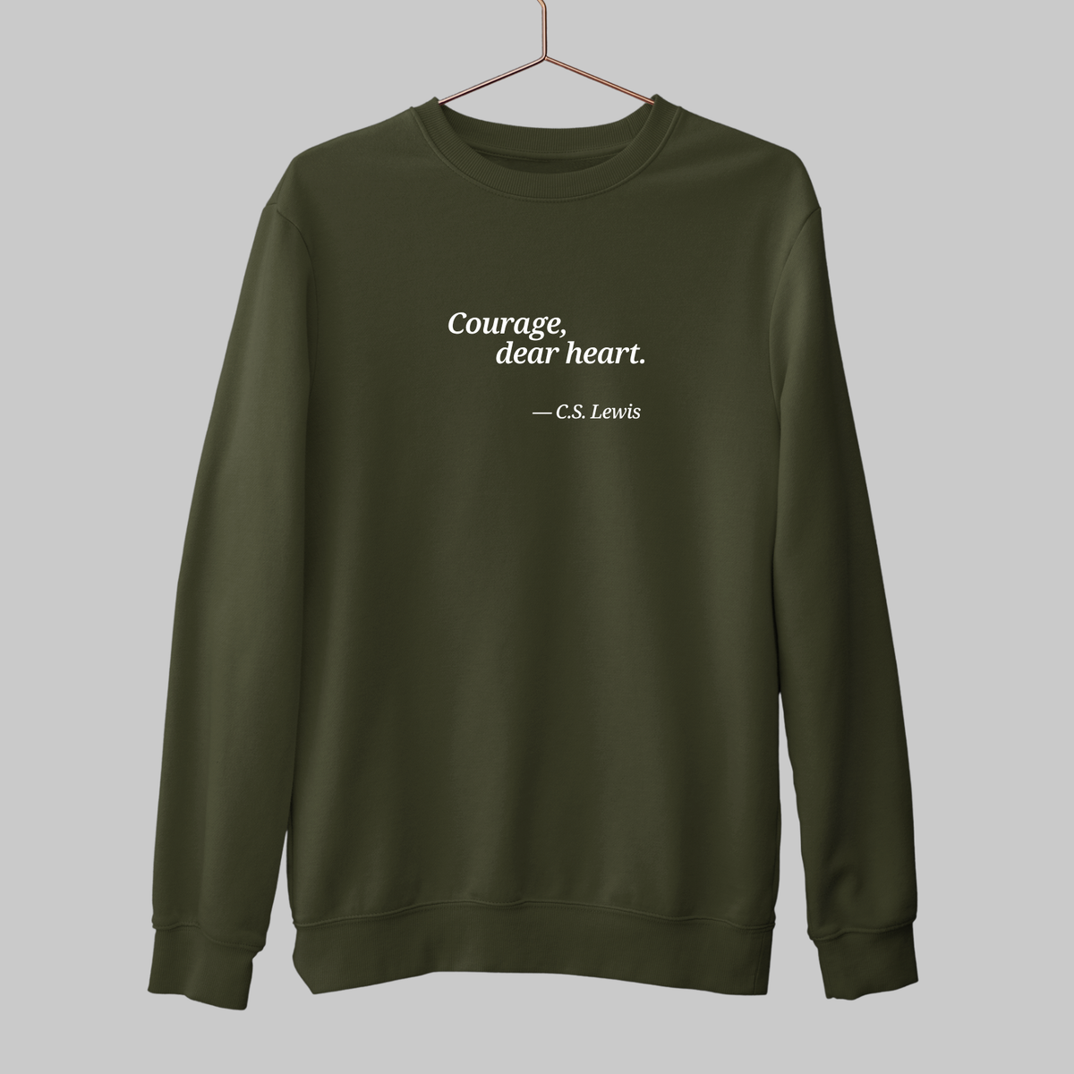 Courage, Dear Hear: Literature Sweatshirt