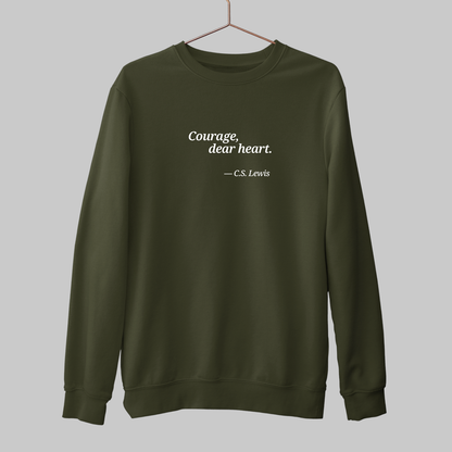 Courage, Dear Hear: Literature Sweatshirt