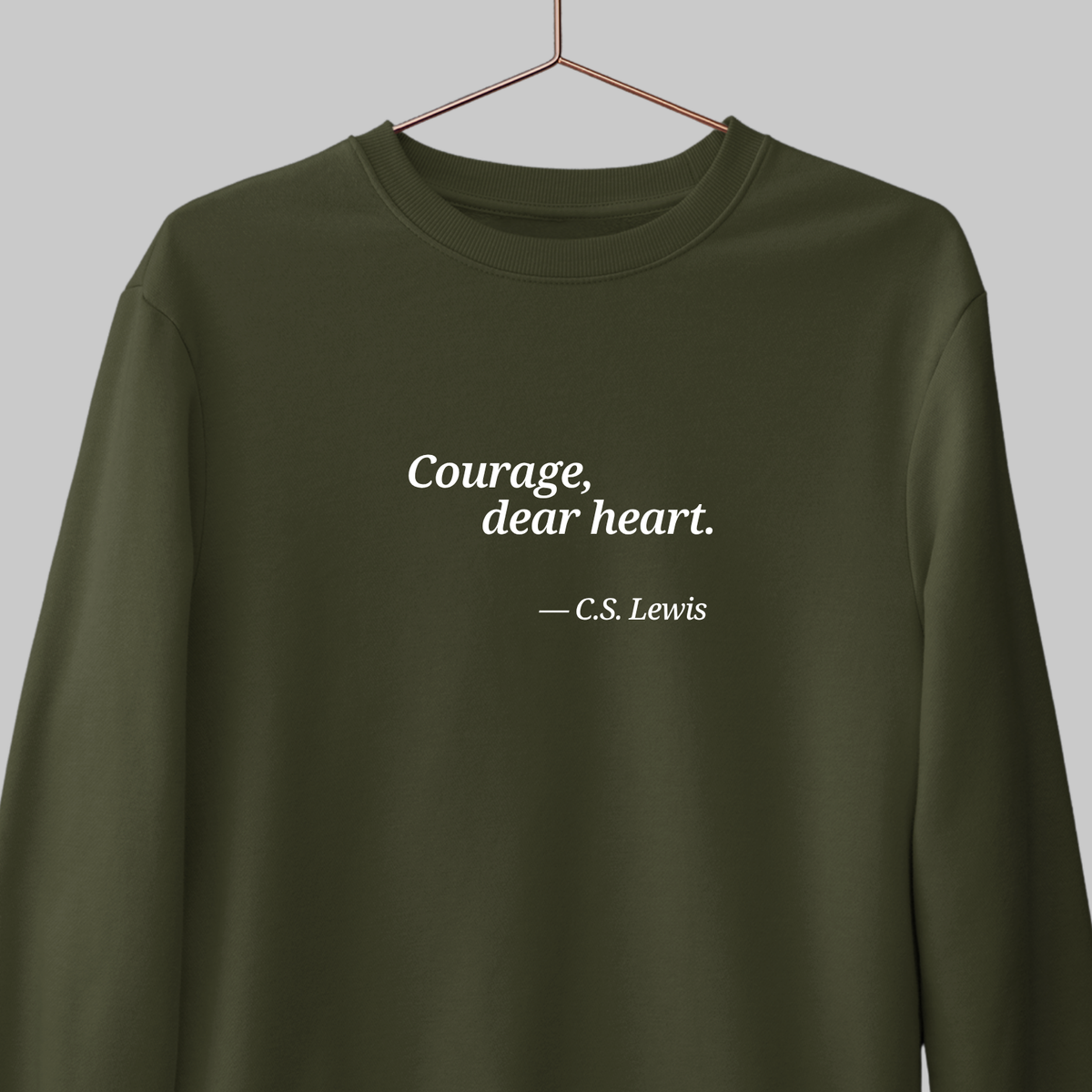 Courage, Dear Hear: Literature Sweatshirt