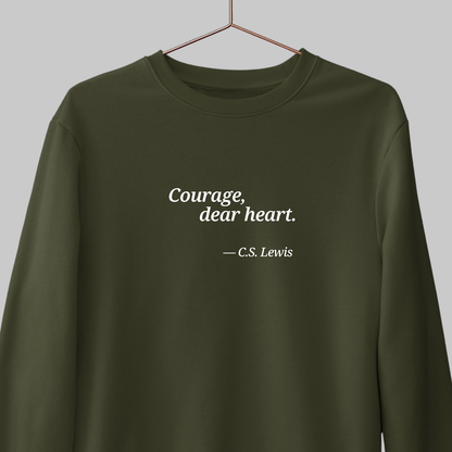 Courage, Dear Hear: Literature Sweatshirt