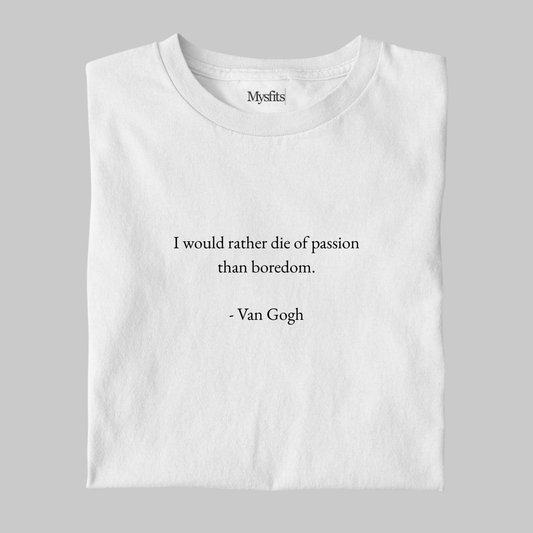 Passion Over Boredom: Minimal Literature Tee