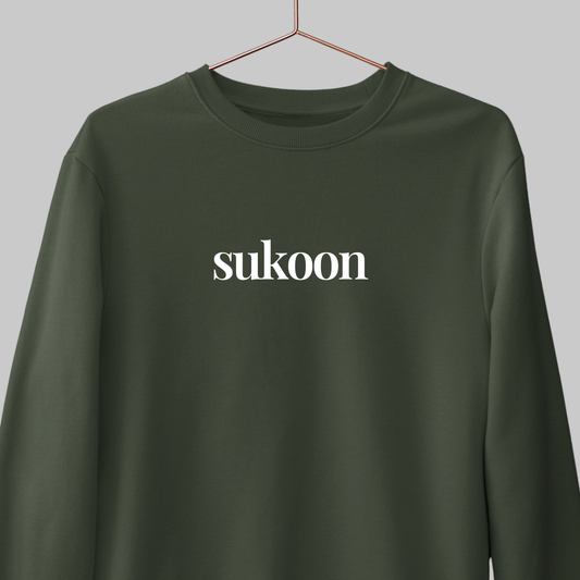 Sukoon: Minimal Peace Sweatshirt