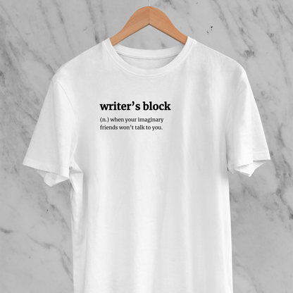 Writer's Block: Funny Definition Tee