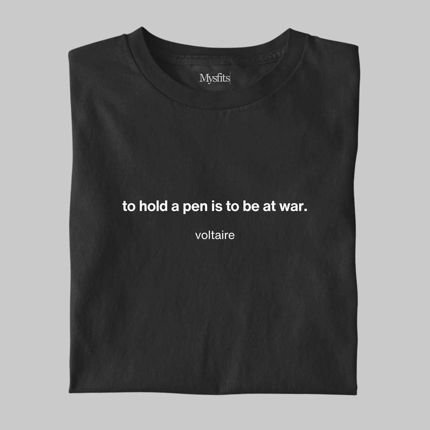 To Hold A Pen: Voltaire Literature Tee