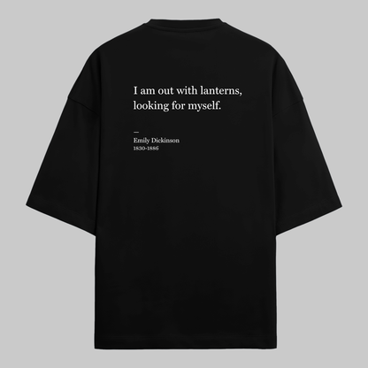I'm Out With Lanterns: Oversized Emily Dickinson Literature Tee