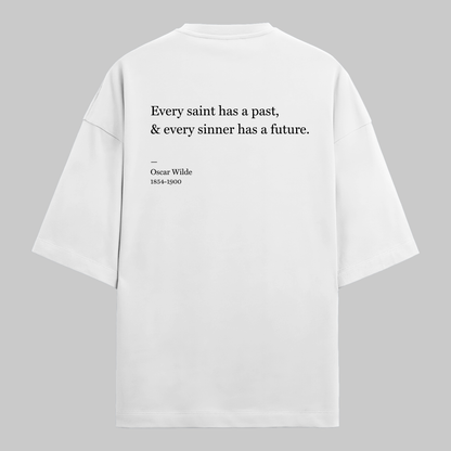 Saint And Sinner: Oversized Oscar Wilde Literature Tee
