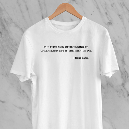 The Wish To Die: Literature Tee