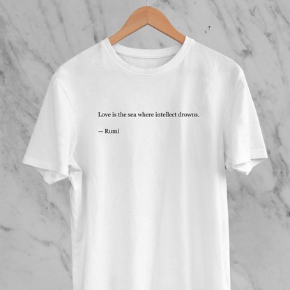 Where Intellect Drowns: Minimal Literature Tee
